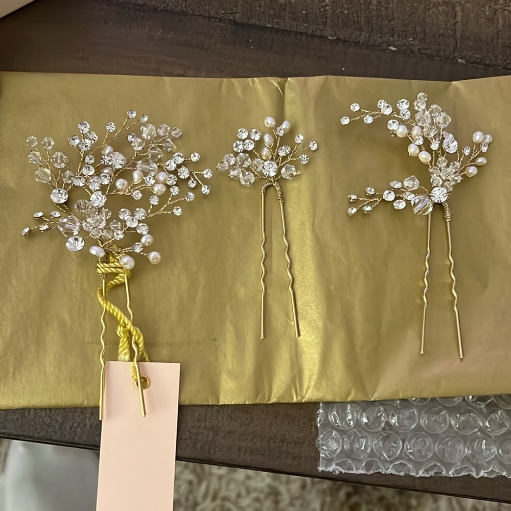 Bridal hair pins - Picture 2 of 2
